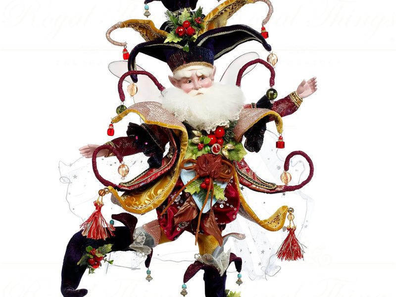 Mr 51 59064 Mark Roberts Christmas Dolls Joyeux Fairy Doll Burgundy Yellow