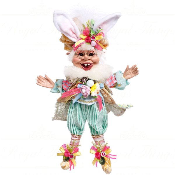 Mr 51 63808 Mark Roberts Spring Dolls Small Easter Bunny Elf Blue Pink Yellow