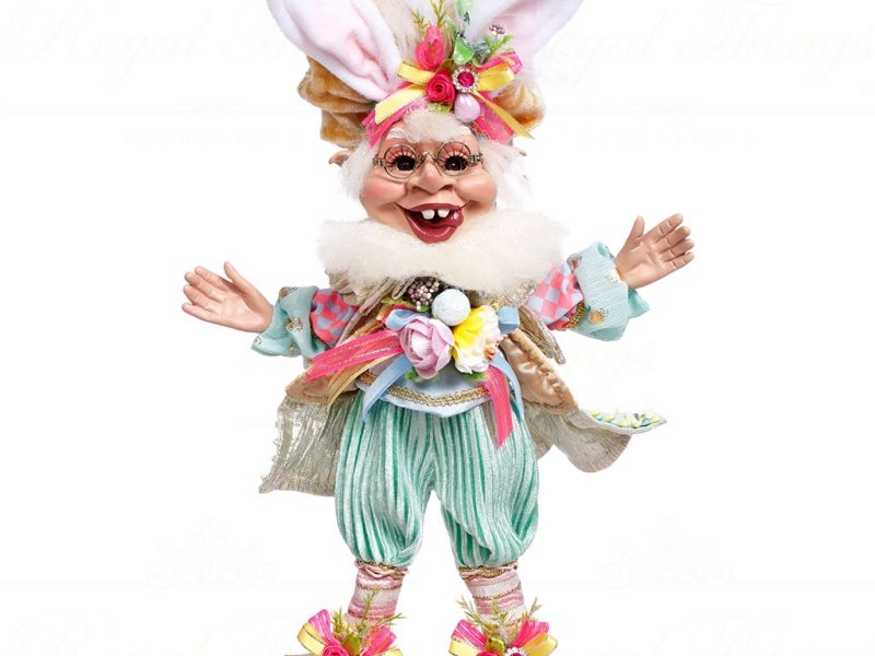 Mr 51 63808 Mark Roberts Spring Dolls Small Easter Bunny Elf Blue Pink Yellow