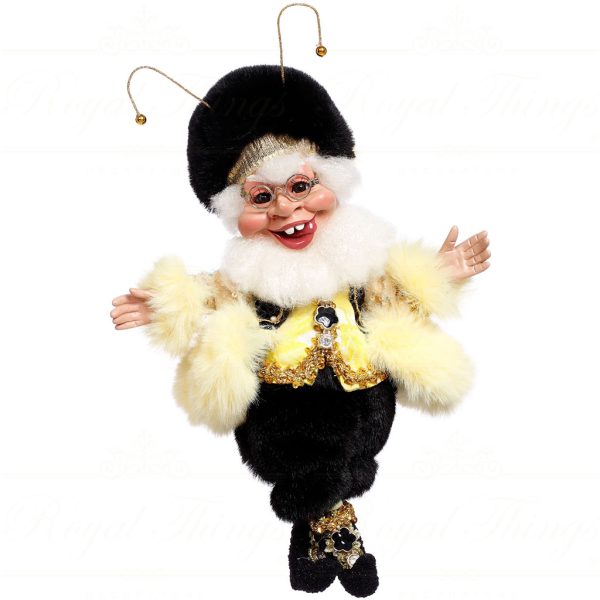 Mr 51 63816 Mark Roberts Spring Dolls Small Honey Bee Elf Yellow Black White