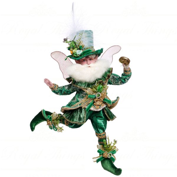 Mr 51 63828 Mark Roberts Spring Dolls Small Shamrock Fairy Green White
