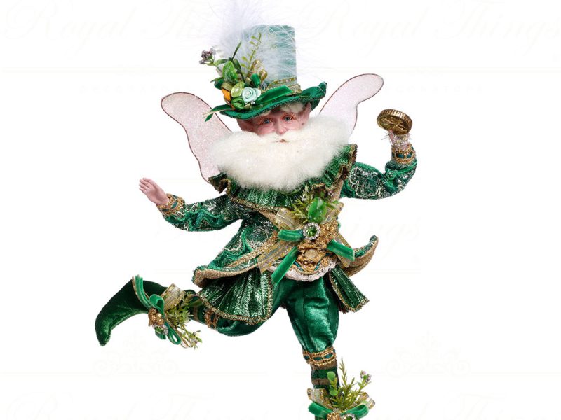 Mr 51 63828 Mark Roberts Spring Dolls Small Shamrock Fairy Green White
