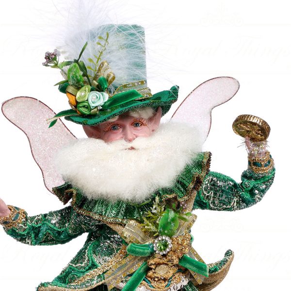 Mr 51 63828 Mark Roberts Spring Dolls Small Shamrock Fairy Green White Closeup