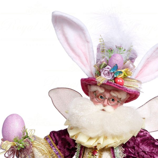 Mr 51 63834 Mark Roberts Spring Dolls Medium Easter Egg Fairy Purple Yellow White Closeup
