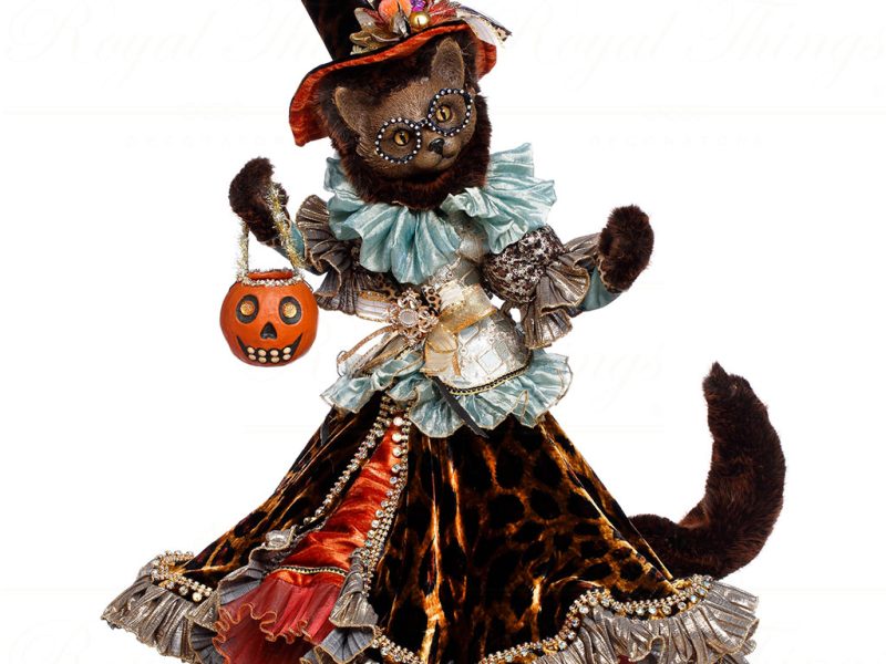 Mr 51 64022 Mark Roberts Halloween Dolls Cat Doll Black Orange