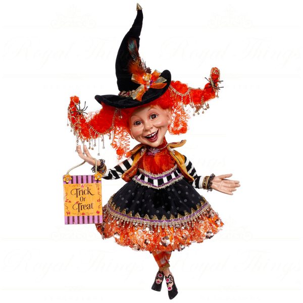 Mr 51 64042 Mark Roberts Halloween Dolls Medium Trick Or Treat Doll Orange Black