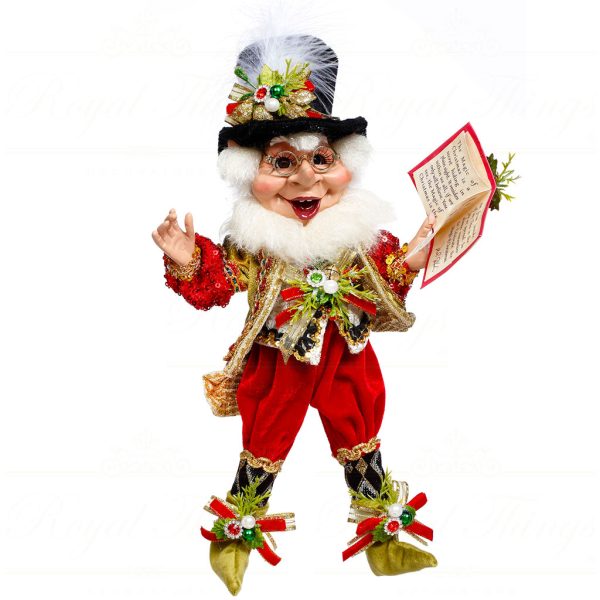 Mr 51 64056 Mark Roberts Christmas Dolls Small Xmas Carol Elf Doll Green Red White