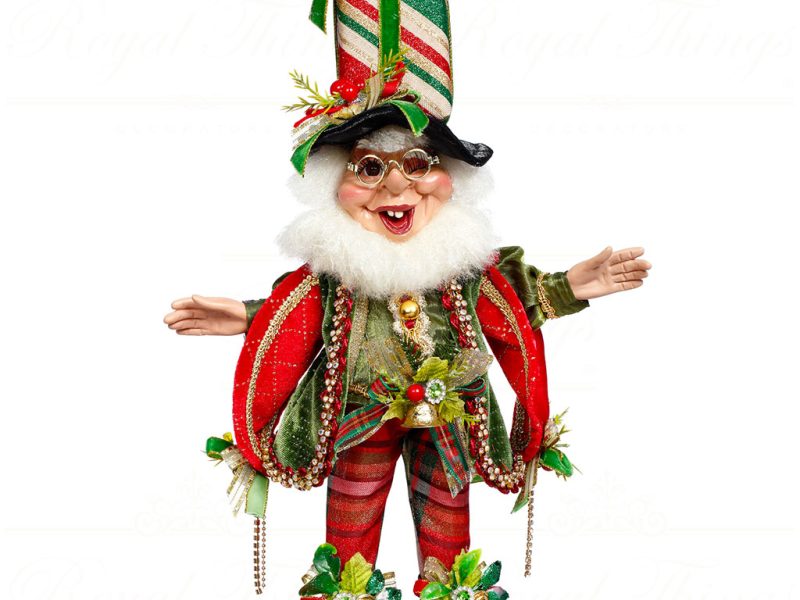 Mr 51 64060 Mark Roberts Christmas Dolls Small Xmas Present Elf Doll Red Green White