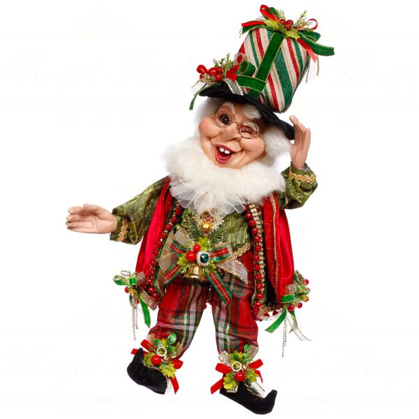 Mr 51 64062 Mark Roberts Christmas Dolls Medium Xmas Present Elf Doll Green Red White