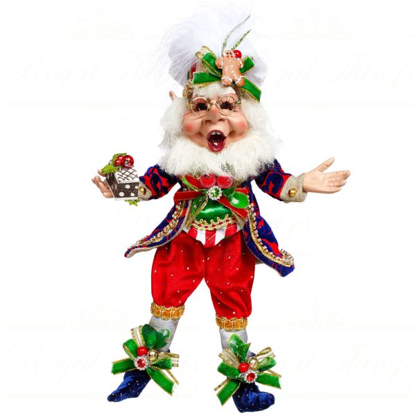 Mr 51 64068 Mark Roberts Christmas Dolls Small Cookies And Milk Elf Doll Red Green White