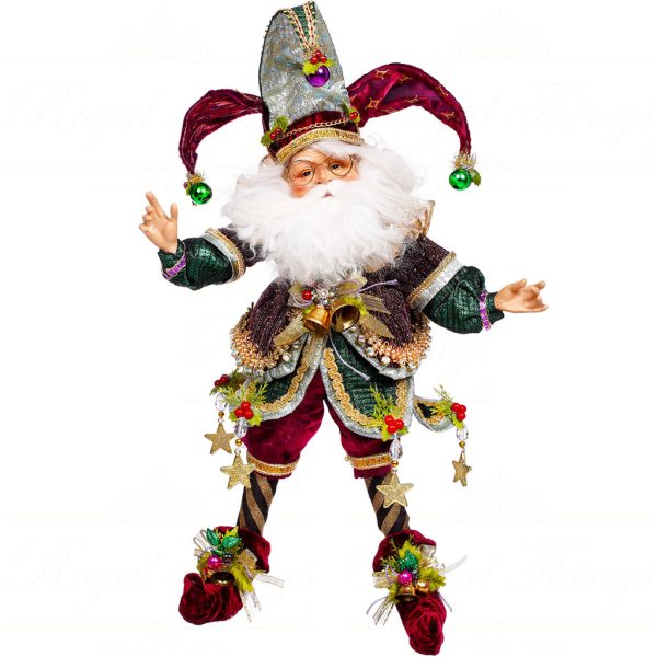 Mr 51 64132 Mark Roberts Christmas Dolls Small North Pole Festivities Elf Doll Purple Burgundy Green