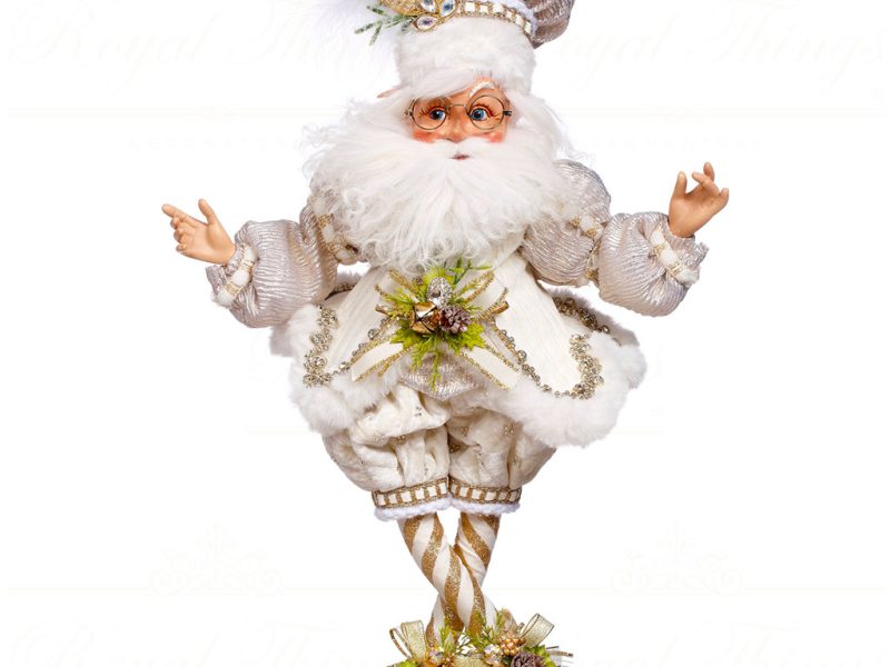 Mr 51 64154 Mark Roberts Christmas Dolls Medium North Pole White Xmas Elf Doll White Cream Gold