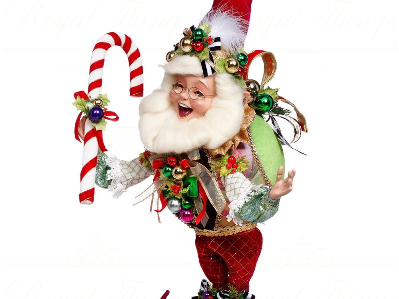 Mr 51 64176 Mark Roberts Christmas Dolls Medium Xmas Ornament Elf Doll Multi