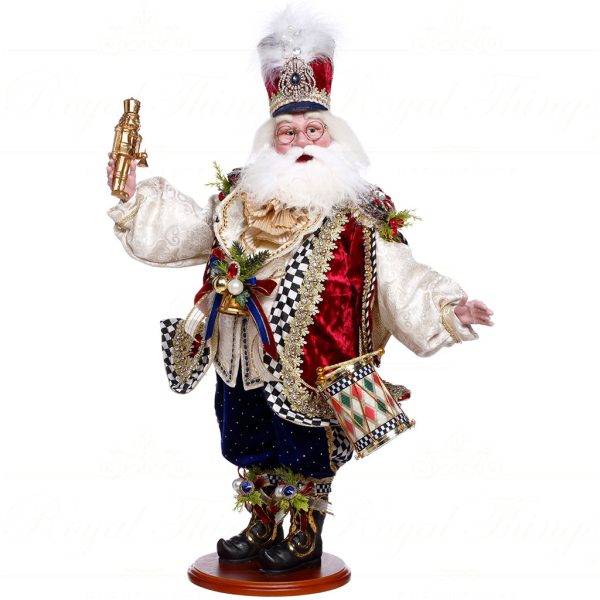 Mr 51 64186 Mark Roberts Christmas Dolls Nutcracker Santa Doll Red Black