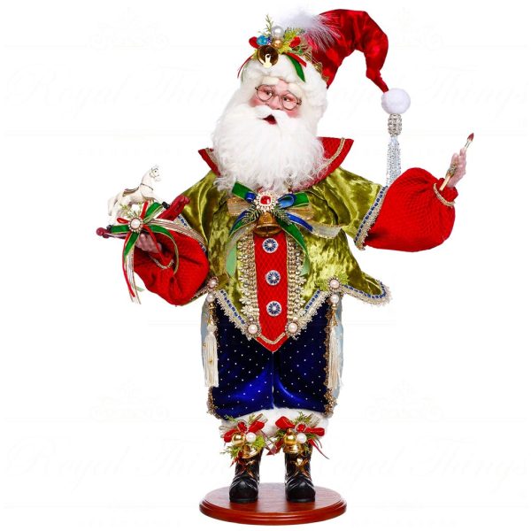 Mr 51 64192 Mark Roberts Christmas Dolls Rocking Horse Santa Doll Red Green Blue