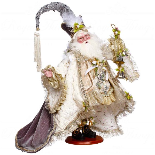 Mr 51 64214 Mark Roberts Christmas Dolls Santa's Masquerade Ball White Cream Gray