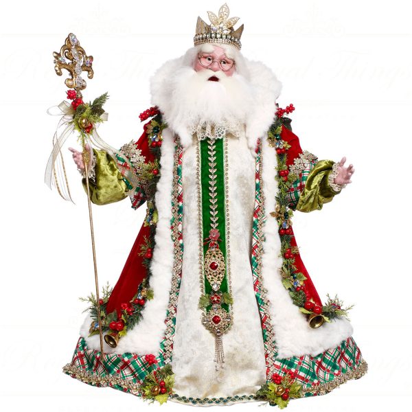 Mr 51 64218 Mark Roberts Christmas Dolls Holly Old Santa Nick Doll Red Green White