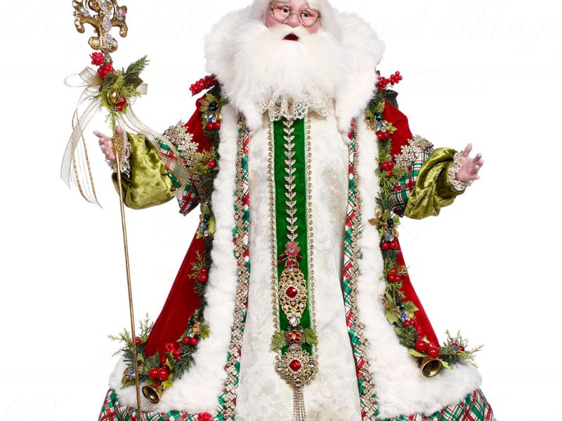 Mr 51 64218 Mark Roberts Christmas Dolls Holly Old Santa Nick Doll Red Green White