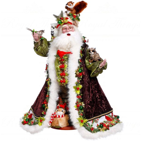 Mr 51 64222 Mark Roberts Christmas Dolls Santa And Friends Doll Brown Green White