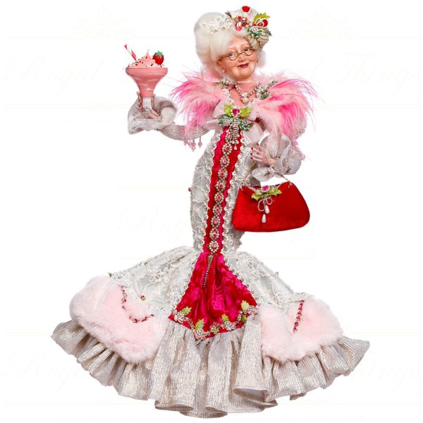 Mr 51 64226 Mark Roberts Christmas Dolls Prissy Mrs Claus Doll Pink White Red