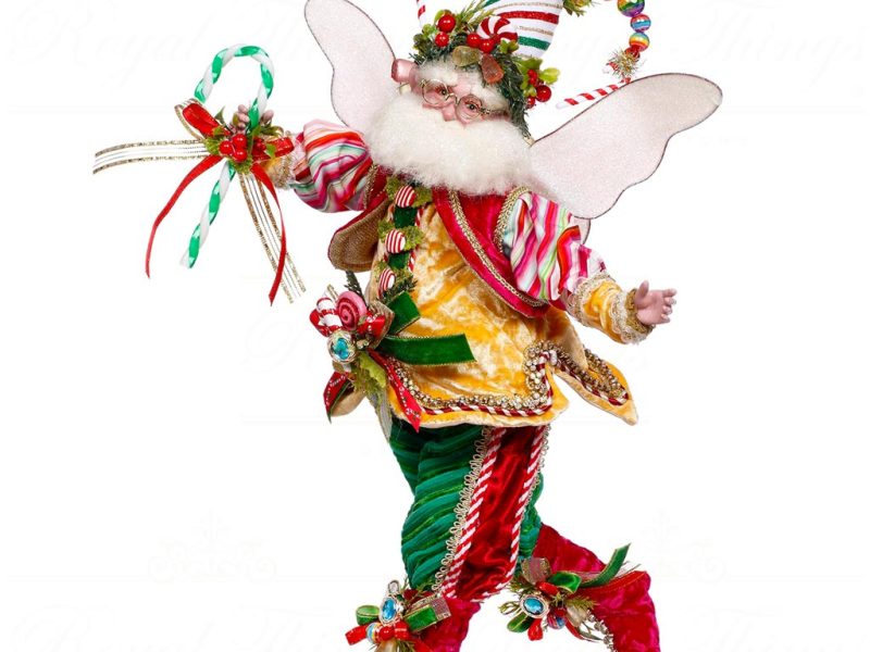 Mr 51 64276 Mark Roberts Christmas Dolls Small Candy Dandy Fairy Doll Yellow Green Pink
