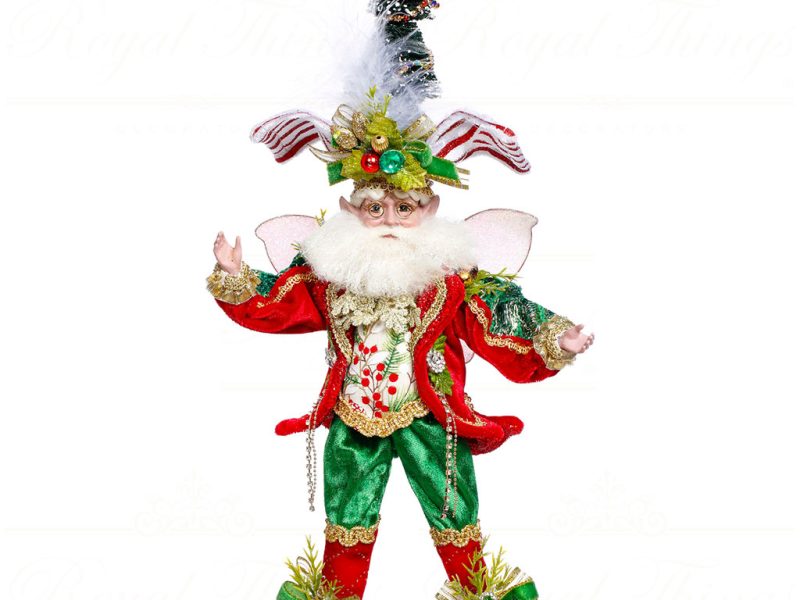 Mr 51 64288 Mark Roberts Christmas Dolls Teddy Bear & Toys Santa Doll Red Green White