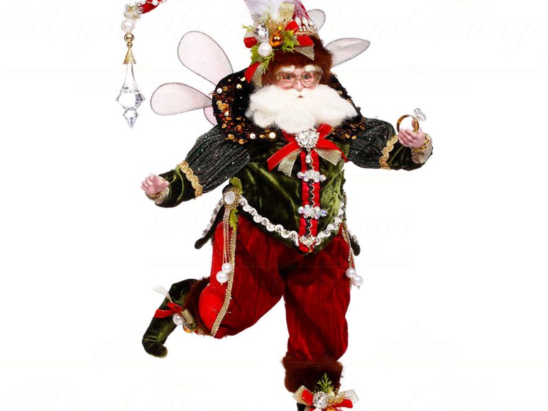 Mr 51 64314 Mark Roberts Christmas Dolls Medium Diamond And Jewels Fairy Doll Red Green Black