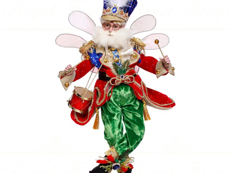 Mr 51 64318 Mark Roberts Christmas Dolls Small Drummer Fairy Doll Red Green Blue