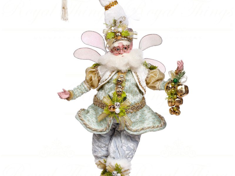 Mr 51 64348 Mark Roberts Christmas Dolls Medium Jingle Bells Fairy Doll Light Green Blue Gold