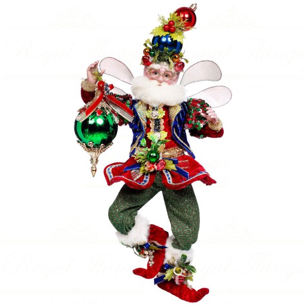 Mr 51 64372 Mark Roberts Christmas Dolls Medium Ornament Maker Fairy Doll Red Green Blue