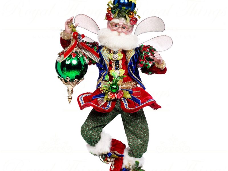 Mr 51 64372 Mark Roberts Christmas Dolls Medium Ornament Maker Fairy Doll Red Green Blue