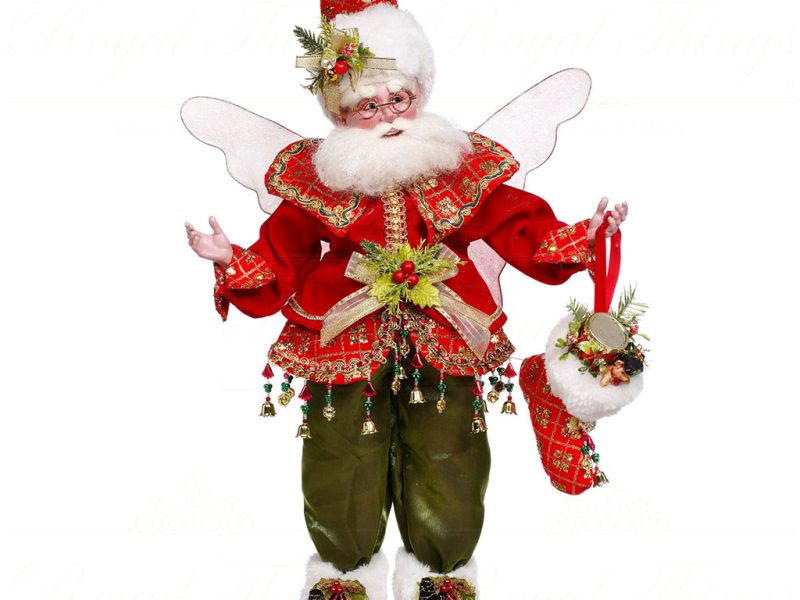 Mr 51 64438 Ce Mark Roberts Christmas Dolls Stocking Stuffing Fairy On Base Tabletop Red Green White