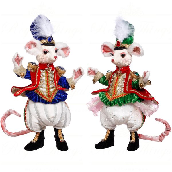 Mr 51 64464 Mark Roberts Christmas Dolls Nutcracker Mouse Tabletop Red Blue Green