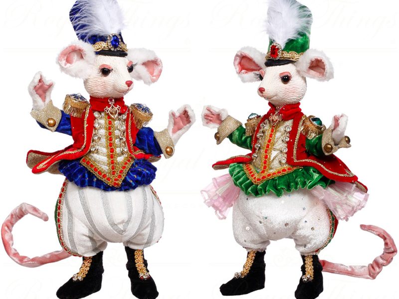 Mr 51 64464 Mark Roberts Christmas Dolls Nutcracker Mouse Tabletop Red Blue Green
