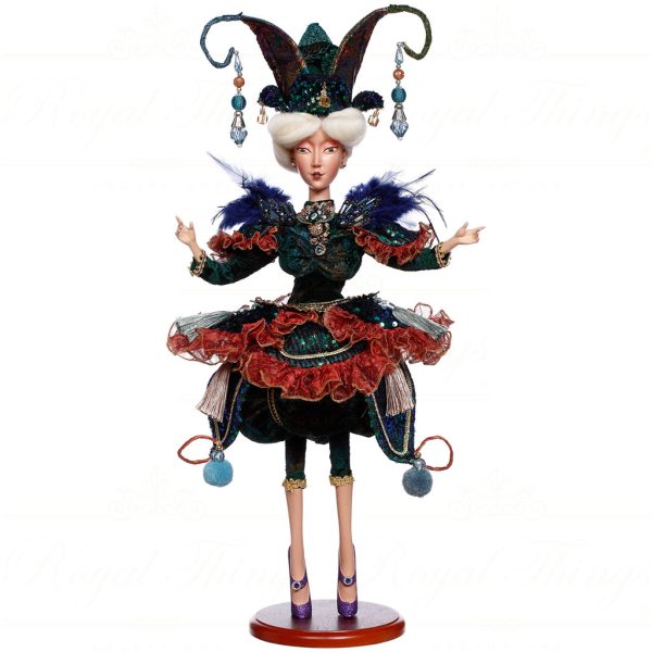Mr 51 64516 Mark Roberts Maison Du Soleil Christmas Dolls Peacock Princess Doll Blue Red