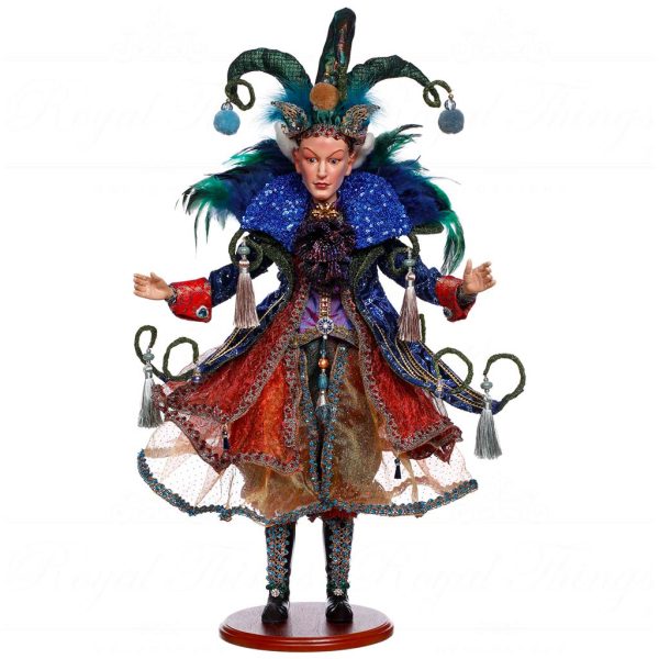 Mr 51 64518 Mark Roberts Maison Du Soleil Christmas Dolls Peacock Prince Of Paris Doll Blue Multi
