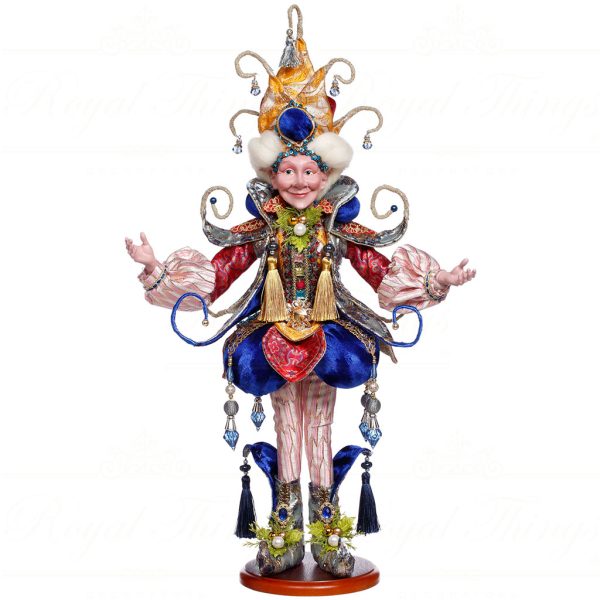 Mr 51 64520 Mark Roberts Maison Du Soleil Christmas Dolls Venetian Jester Doll Blue Pink