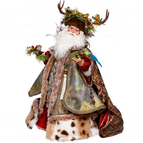 Mr 51 64534 Mark Roberts Maison Du Soleil Christmas Dolls Father Xmas Doll Brown Green