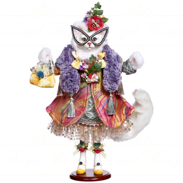 Mr 5163920 Mark Roberts Spring Dolls Iris Catfel Purple White Multi