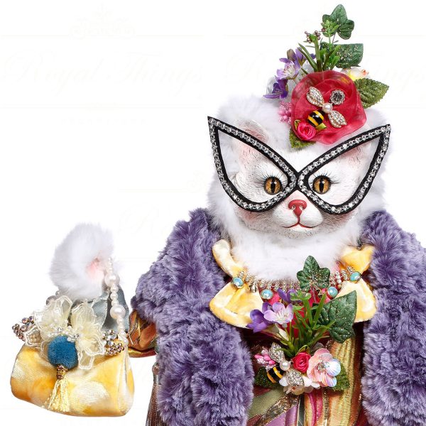 Mr 5163920 Mark Roberts Spring Dolls Iris Catfel Purple White Multi Closeup
