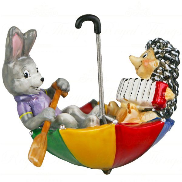 Pga B6058 Polish Glass Art Christmas Ornaments Glass Join Us In The Umbrella Boat Yellow Red Green