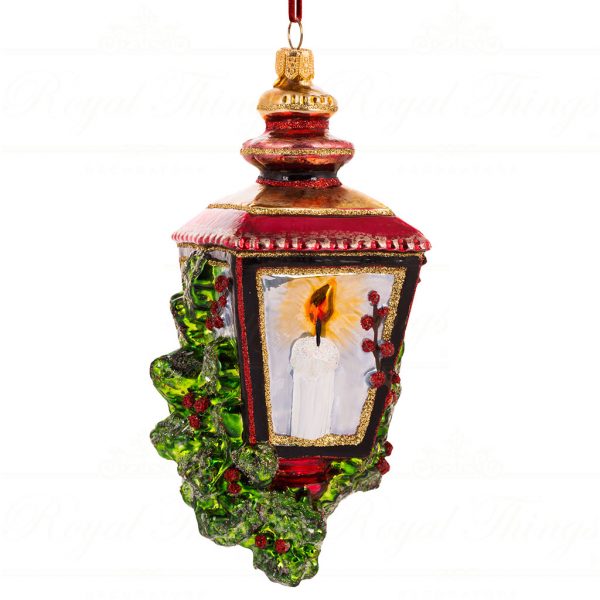 Glass Light The Way Lantern Ornament 16 cm