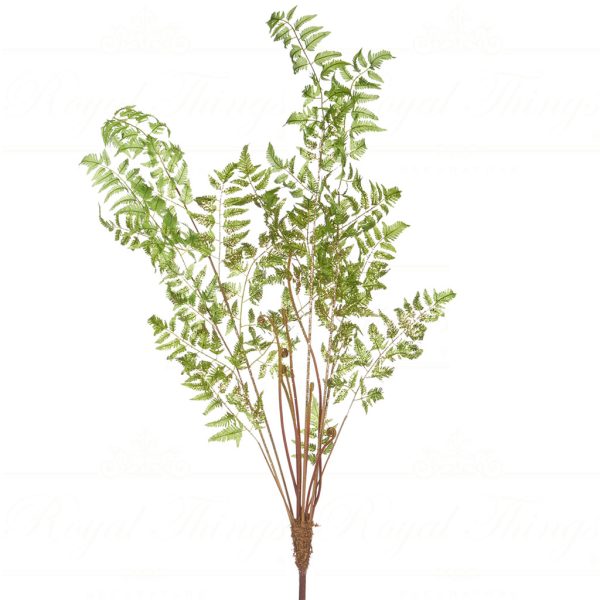 Sp 20251 Goodwill Branches Fern Bush Stem Green Gold