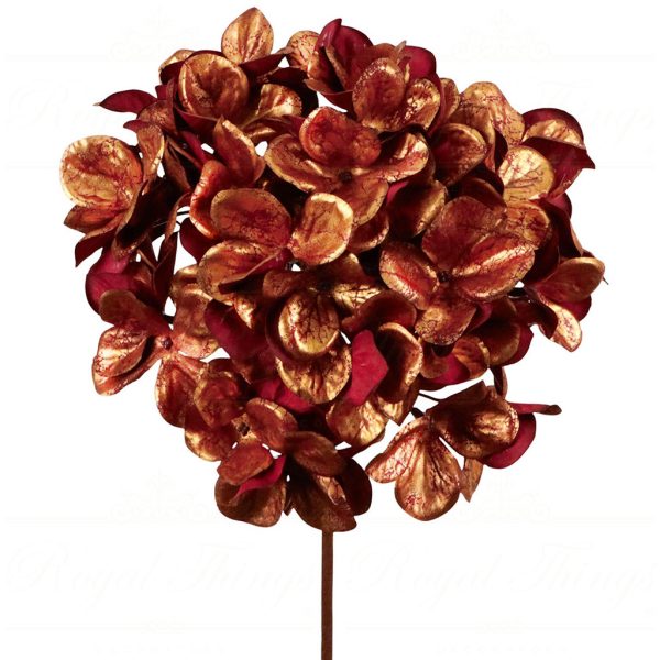 Sp 20928 Goodwill Christmas Branches Metallic Hydrangea Flower Stem Cop