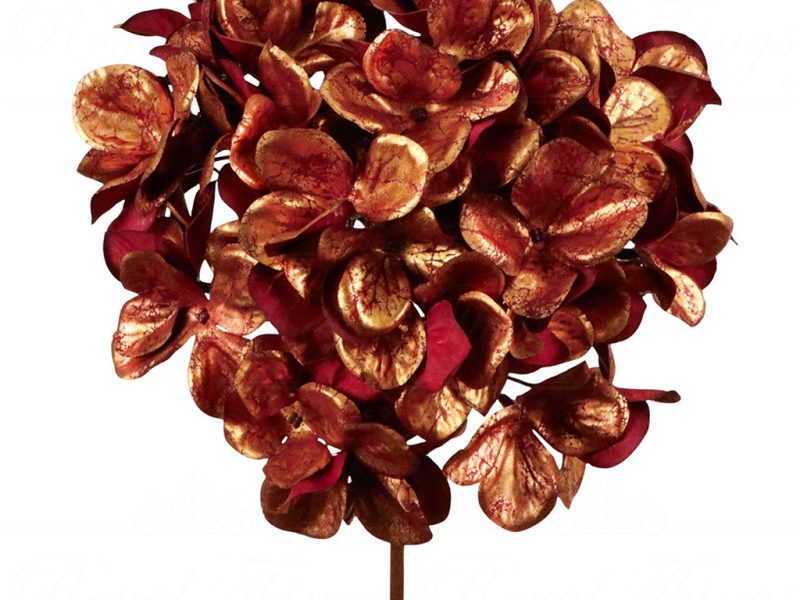 Sp 20928 Goodwill Christmas Branches Metallic Hydrangea Flower Stem Cop