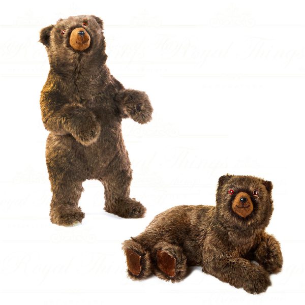 T 72015 Goodwill Christmas Decorative Items Woodland Furry Bear Brown