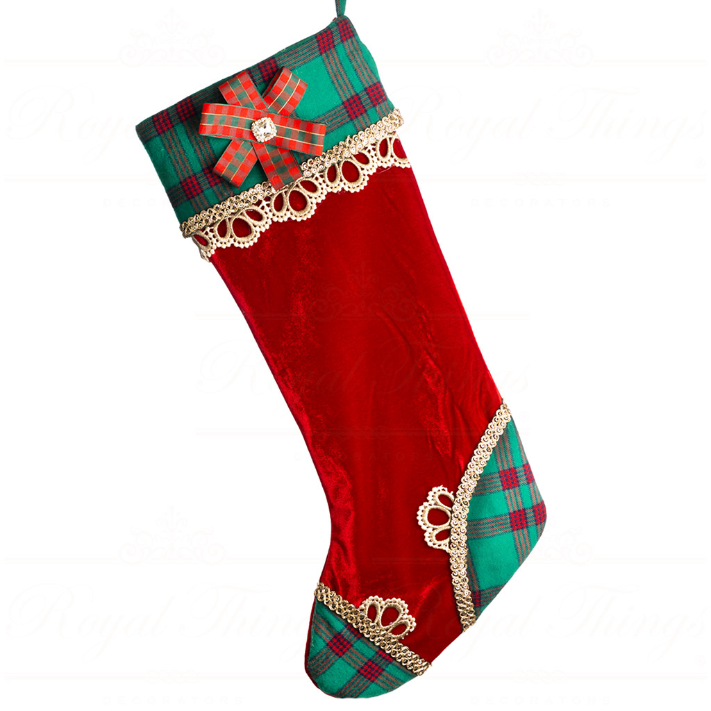 T 79092 goodwill christmas decorative items fabric xmas santa stocking red green gold vari red T 79092 Goodwill Christmas Decorative Items Fabric Xmas Santa Stocking Red Green Gold Vari Red