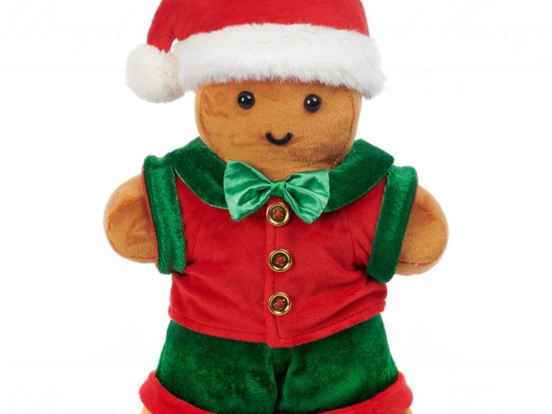 Tr 21004 Goodwill Tabletop Fabric Xmas Gingerbread Man Tabletop Red Green White