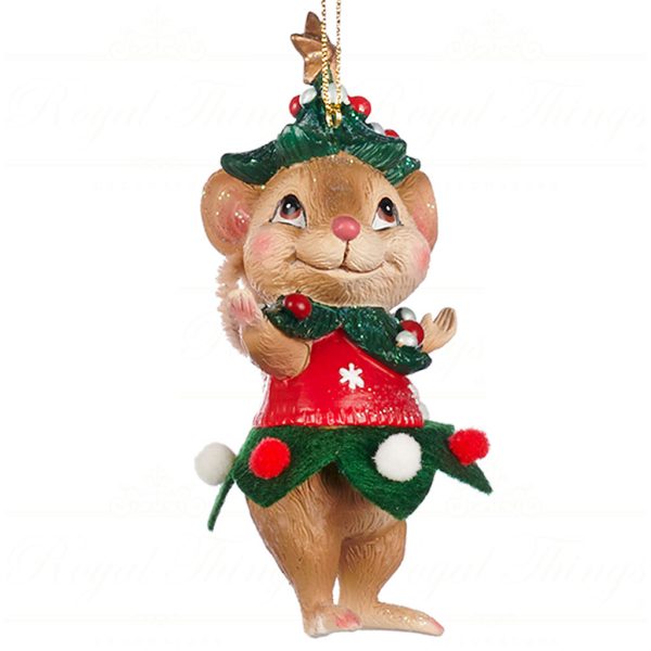 Tr 21300 Goodwill Christmas Ornaments Xmas Mouse Ornament Yellow Green Red Vari C