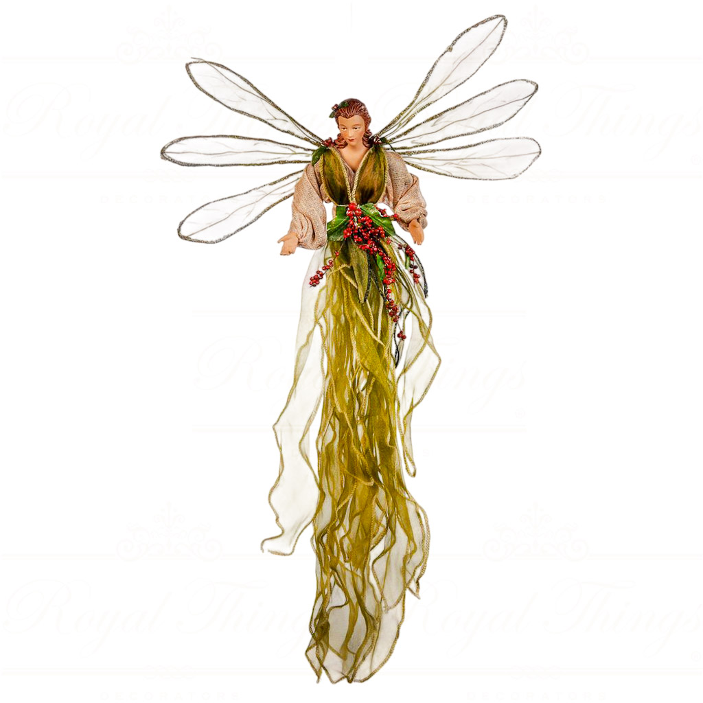 Z 44160 goodwill christmas ornaments long skirt fairy green champagne red Z 44160 Goodwill Christmas Ornaments Long Skirt Fairy Green Champagne Red